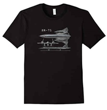 SR 71 Military Aircraft Shirt