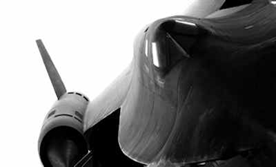 SR-71 Blackbird Head-on view cockpit SR-71 Blackbird Head-on view cockpit